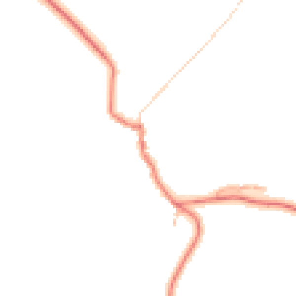 Daytime road noise heatmap for BB12 9JZ