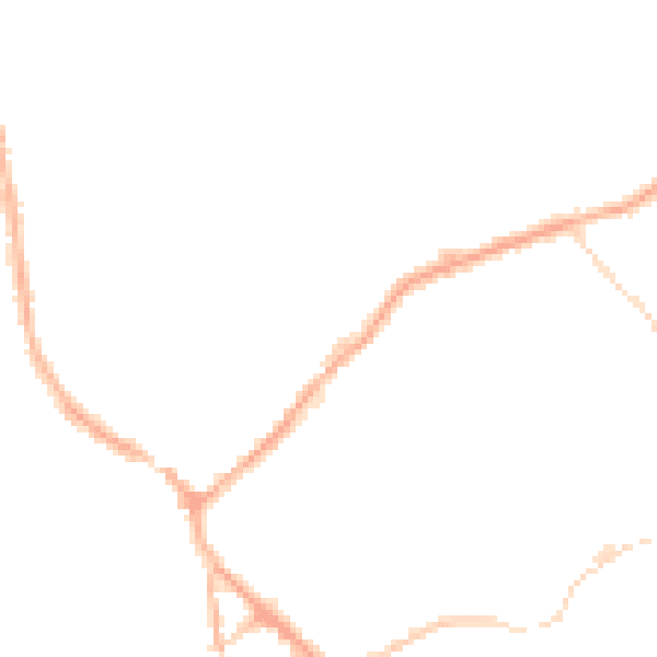 Night-time road noise heatmap for BB18 5DH