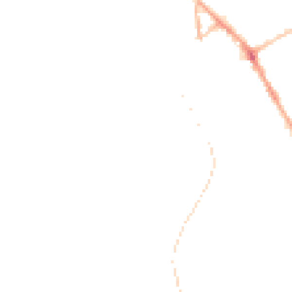 Night-time road noise heatmap for BB18 5QW
