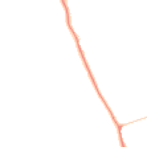 Daytime road noise heatmap for BB18 5RL