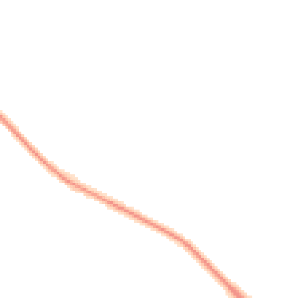Night-time road noise heatmap for BB18 5TW