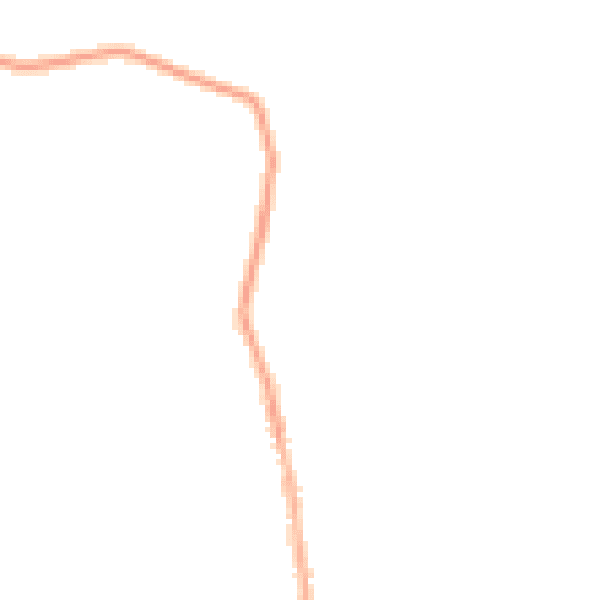 Night-time road noise heatmap for BB18 5XA