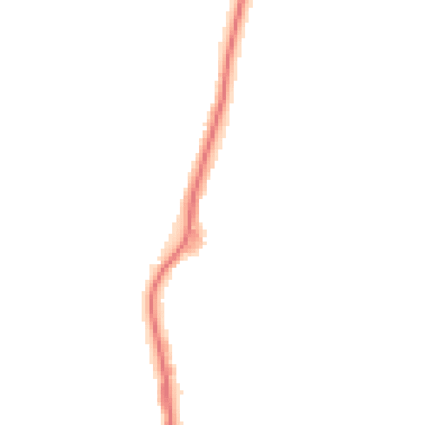 Night-time road noise heatmap for BB18 6SU