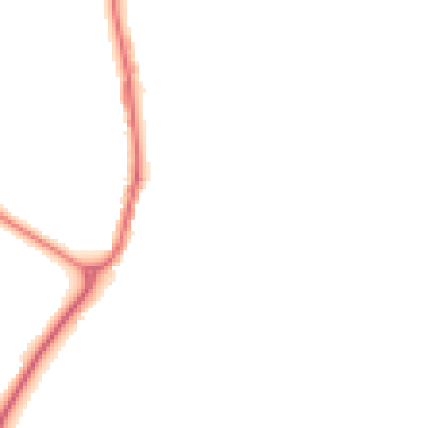 Night-time road noise heatmap for BB18 6TR
