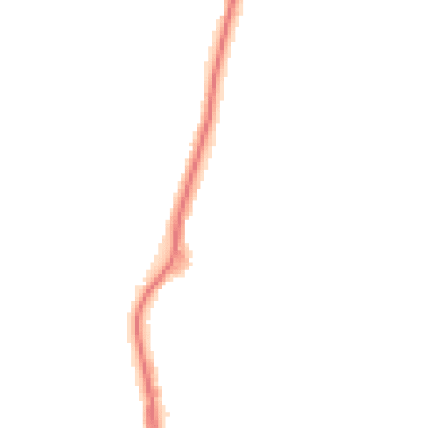 Night-time road noise heatmap for BB18 6UG