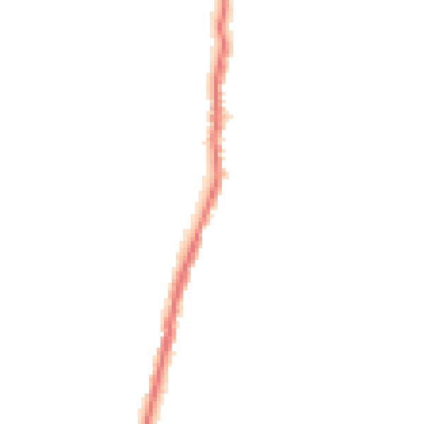 Night-time road noise heatmap for BB18 6XB
