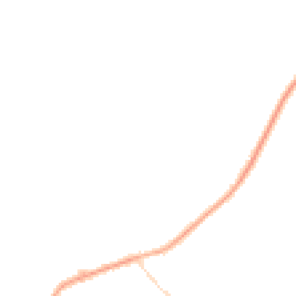 Night-time road noise heatmap for BB18 6YP