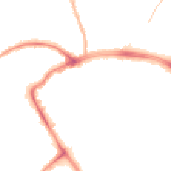 Night-time road noise heatmap for BB2 1AA