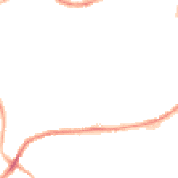 Night-time road noise heatmap for BB2 1AD