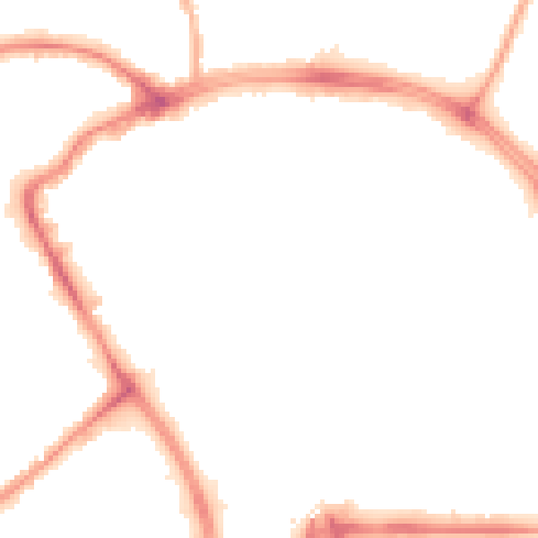 Night-time road noise heatmap for BB2 1BD