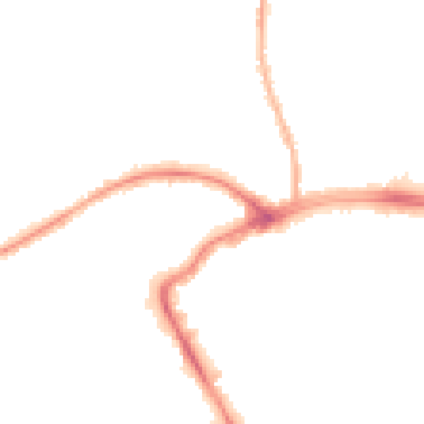 Night-time road noise heatmap for BB2 1DF