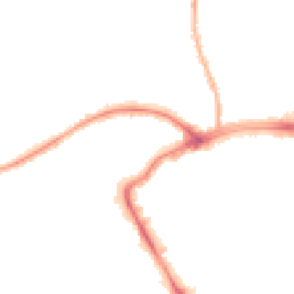 Night-time road noise heatmap for BB2 1DQ