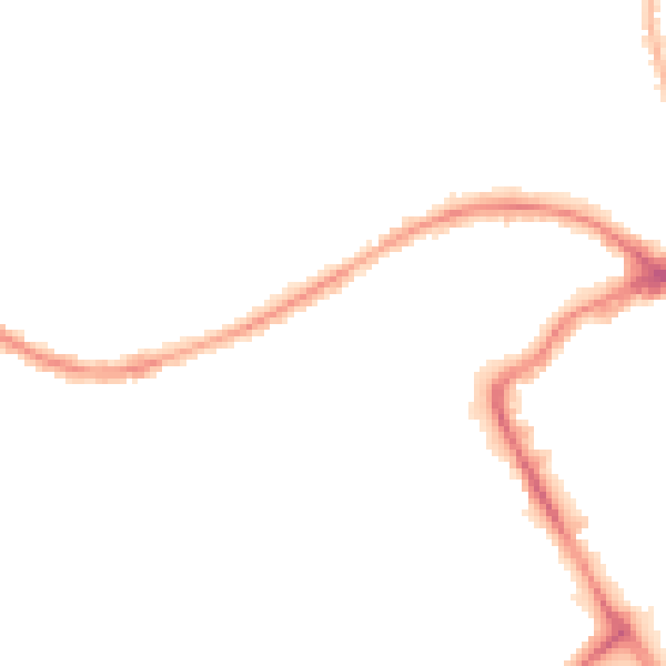 Night-time road noise heatmap for BB2 1EW