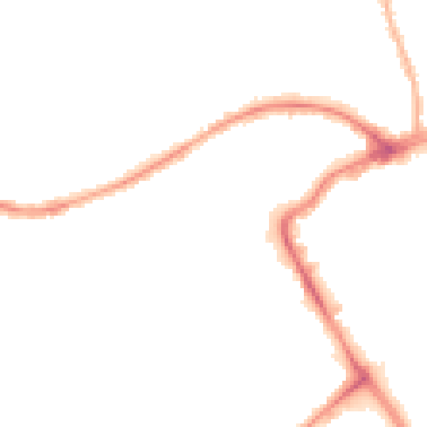 Night-time road noise heatmap for BB2 1HF