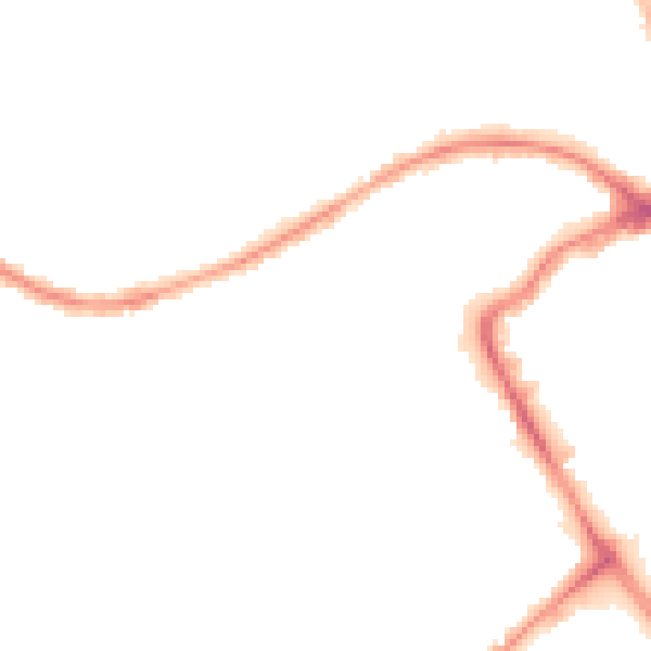 Night-time road noise heatmap for BB2 1HQ