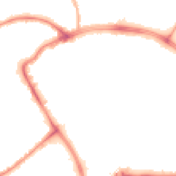 Night-time road noise heatmap for BB2 1JD