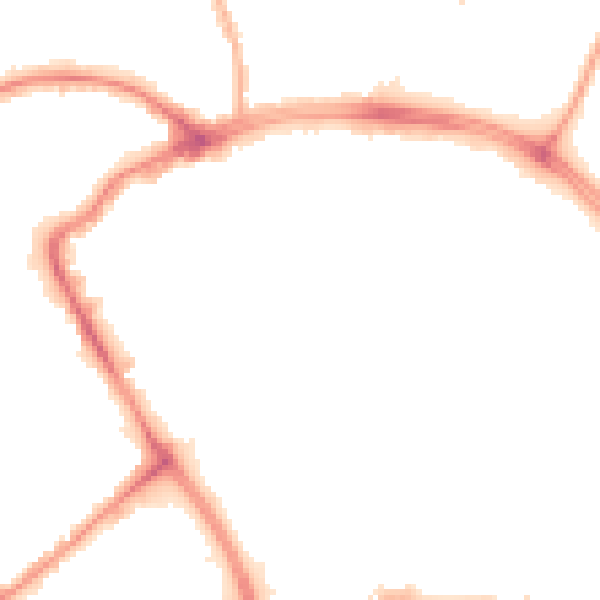 Night-time road noise heatmap for BB2 1JL