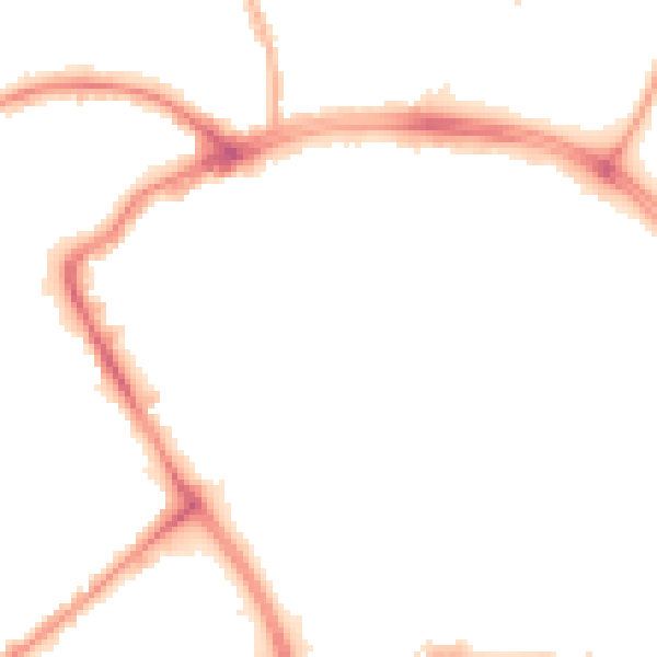 Night-time road noise heatmap for BB2 1JU