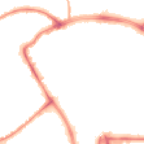 Night-time road noise heatmap for BB2 1LJ