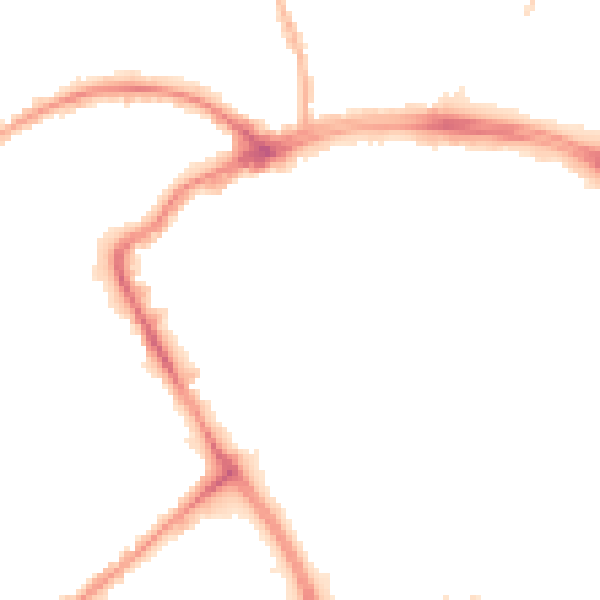 Night-time road noise heatmap for BB2 1LL