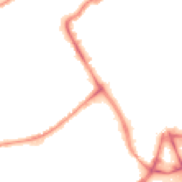 Night-time road noise heatmap for BB2 1NH