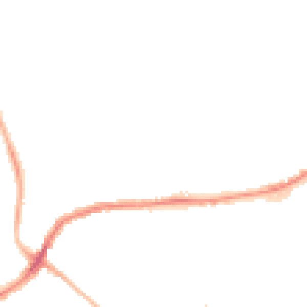 Night-time road noise heatmap for BB2 1UE