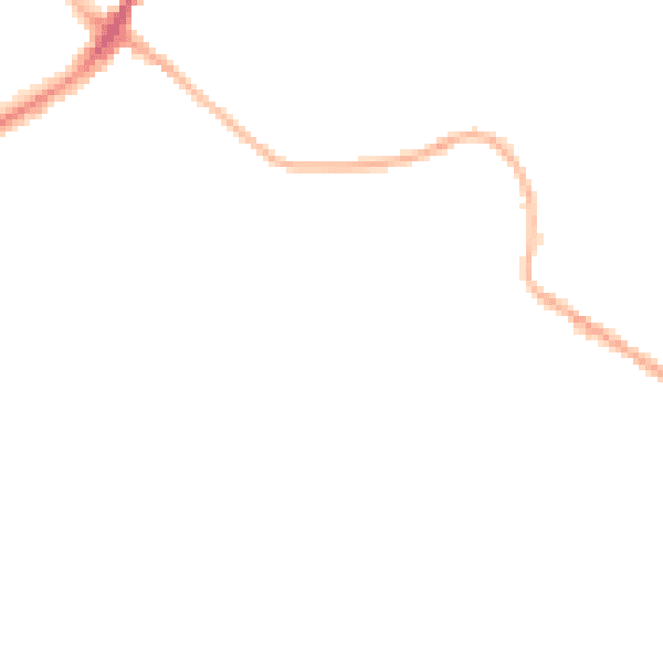 Night-time road noise heatmap for BB2 2AS