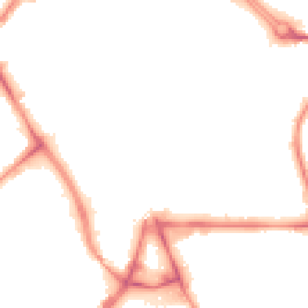 Night-time road noise heatmap for BB2 2BL