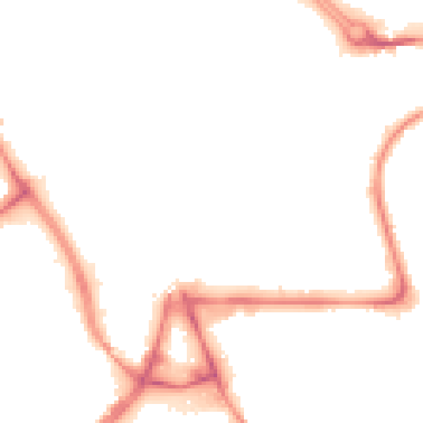 Night-time road noise heatmap for BB2 2BX