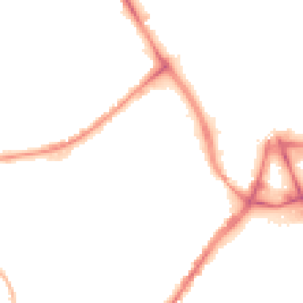 Night-time road noise heatmap for BB2 2JE