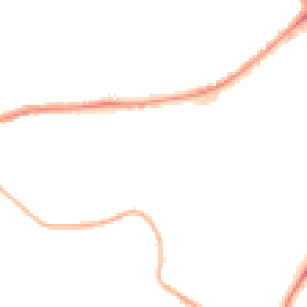 Night-time road noise heatmap for BB2 2NL