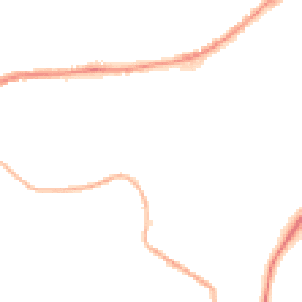 Night-time road noise heatmap for BB2 2NR