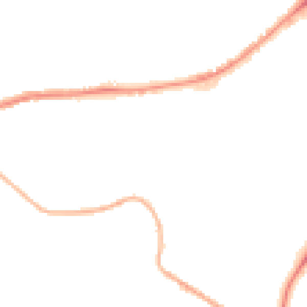 Night-time road noise heatmap for BB2 2NW