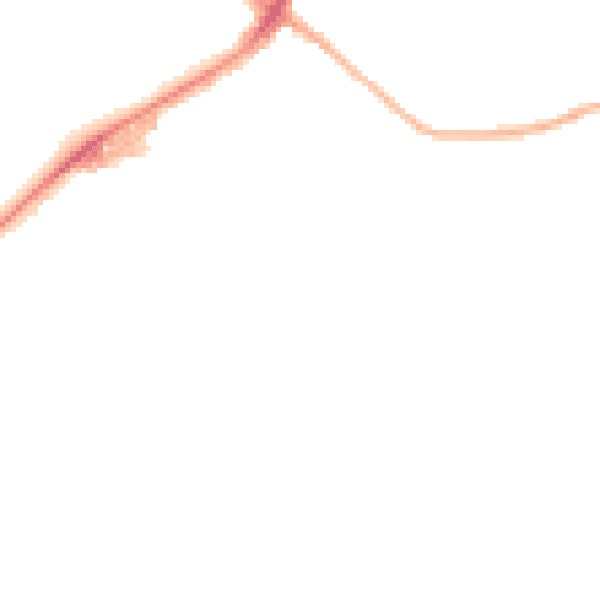 Night-time road noise heatmap for BB2 2QL