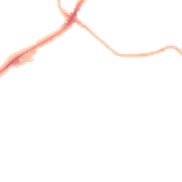 Night-time road noise heatmap for BB2 2RL