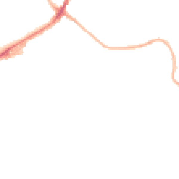 Night-time road noise heatmap for BB2 2RQ