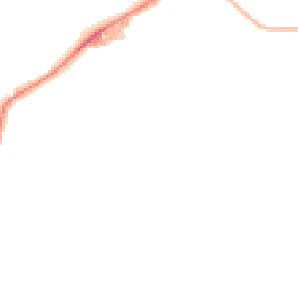 Night-time road noise heatmap for BB2 2RT
