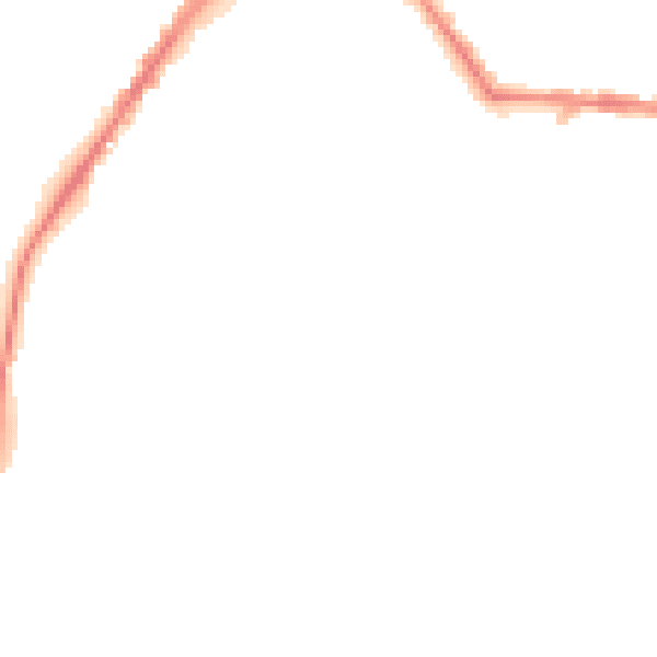 Night-time road noise heatmap for BB2 3AU