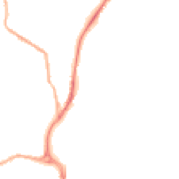 Night-time road noise heatmap for BB2 3LX