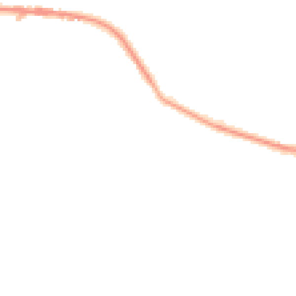 Night-time road noise heatmap for BB2 3TE