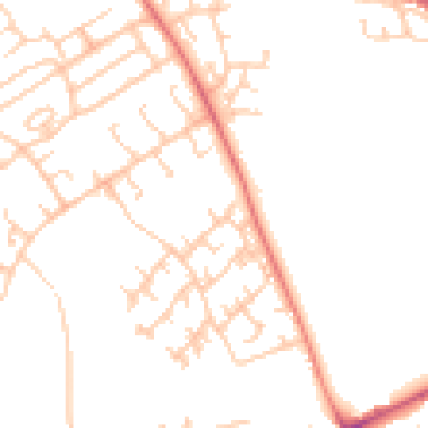 Daytime road noise heatmap for BB2 3WD