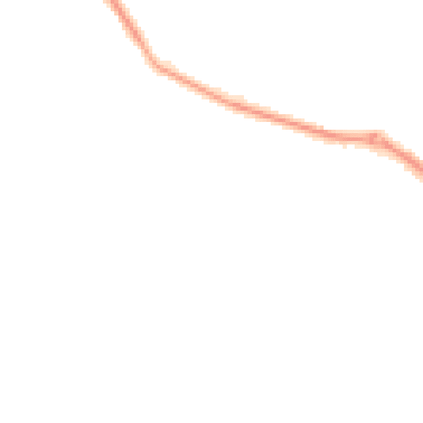 Night-time road noise heatmap for BB2 3WS