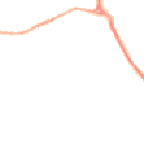 Night-time road noise heatmap for BB2 4FJ