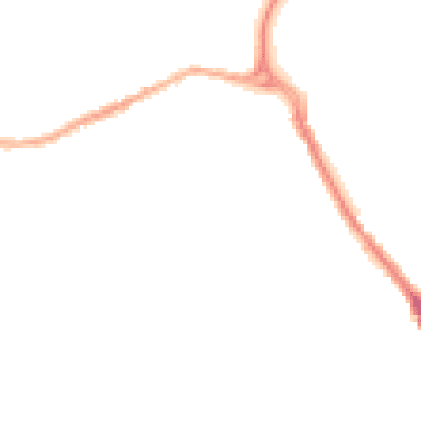 Night-time road noise heatmap for BB2 4FT