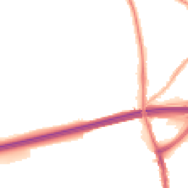 Night-time road noise heatmap for BB2 4JD
