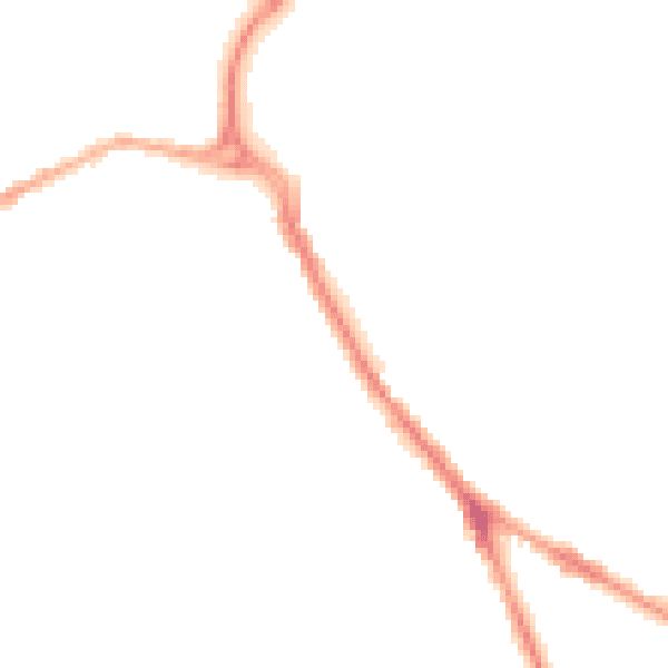Night-time road noise heatmap for BB2 4JQ