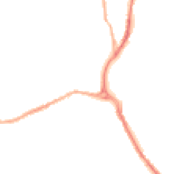 Night-time road noise heatmap for BB2 4LT