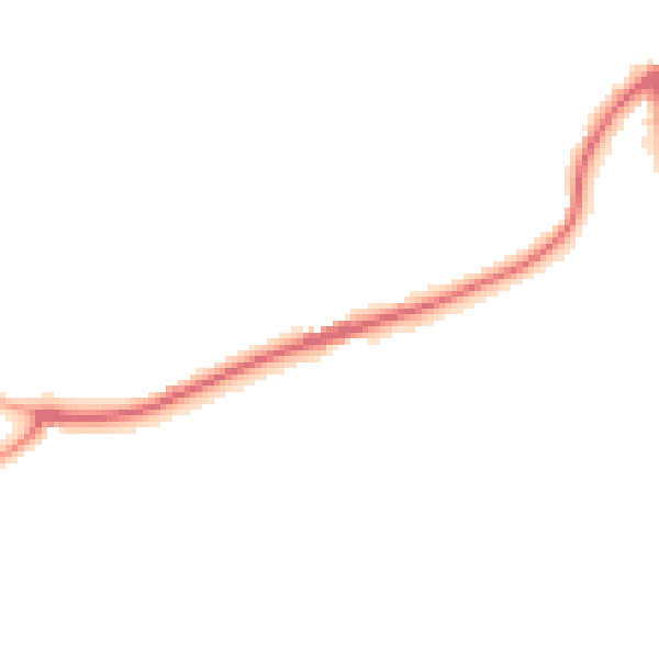 Night-time road noise heatmap for BB2 5JA