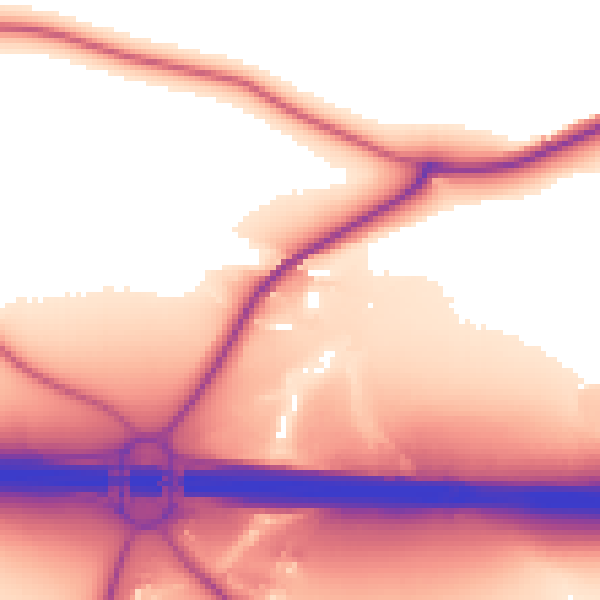 Daytime road noise heatmap for BB2 5JD