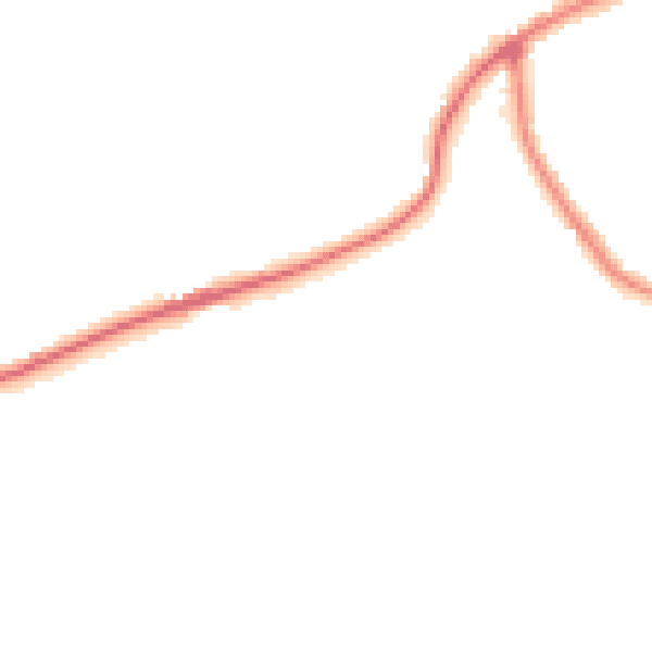 Night-time road noise heatmap for BB2 5JN